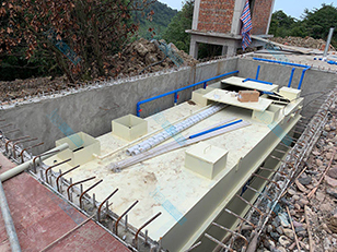 洪雅瓦屋山风景区地埋式污水处理设备安装案例
